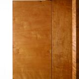 Vintage Scandinavian oak and burr oak secretaire