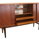 Deens en teck du milieu du siècle design Westergaard midboard 'Snertinge' | 200,5 cm