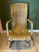 Early century wicker rattan armchair m
