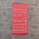 Red Moroccan kilim carpet
