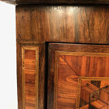 Fully inlaid neck cabinet, eighteenth-century marble top