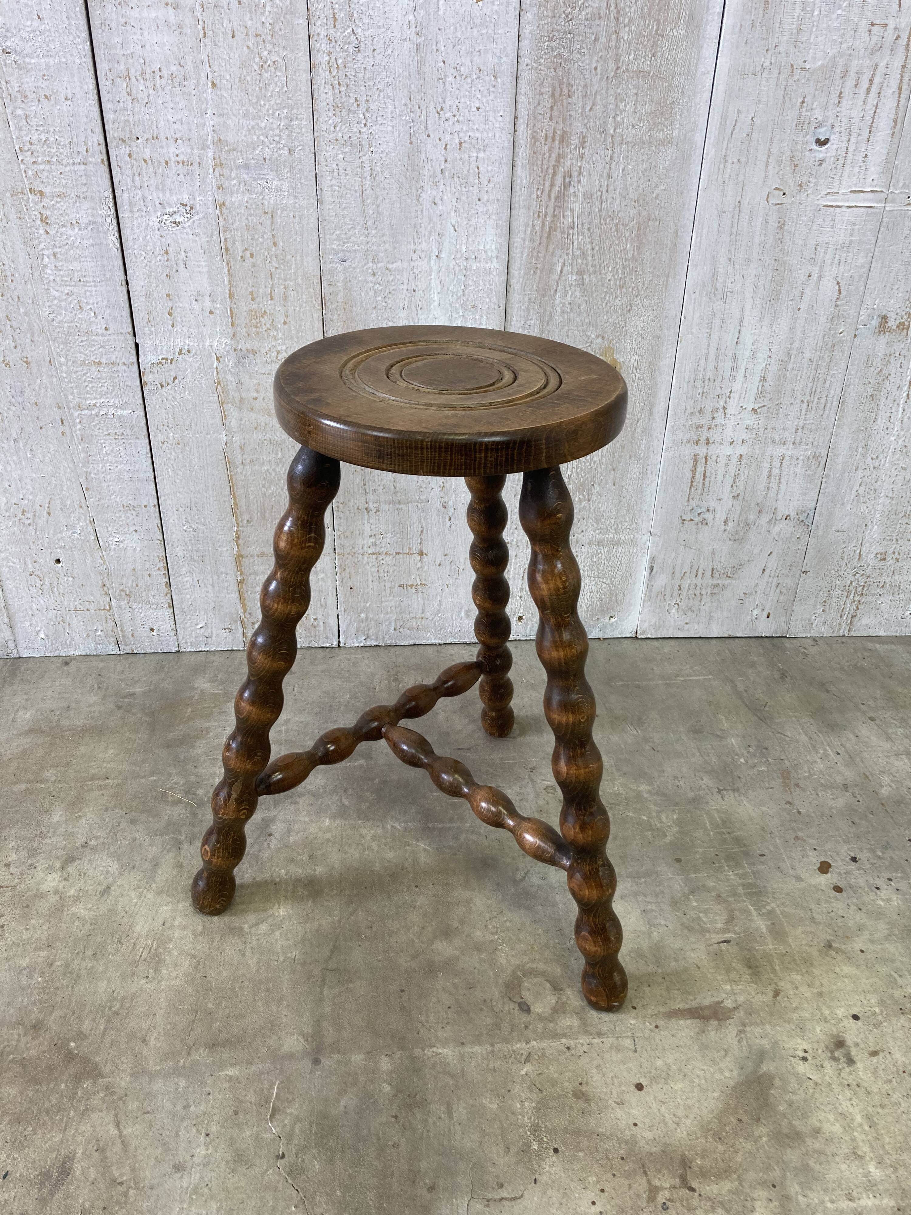 Vintage tripod stool