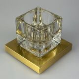 60s 70s Peill & Putzler Cube wall lamp ceiling lamp ice glass space design