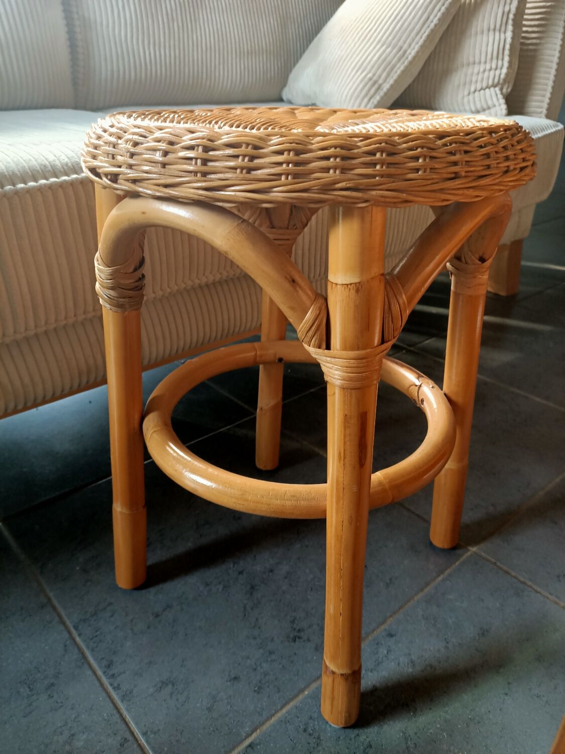 Rattan stool
