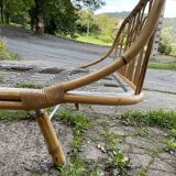 Lit corbeille en rotin