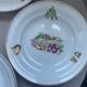 4 antique deep plates Céranord Saint-Amand vegetable garden design