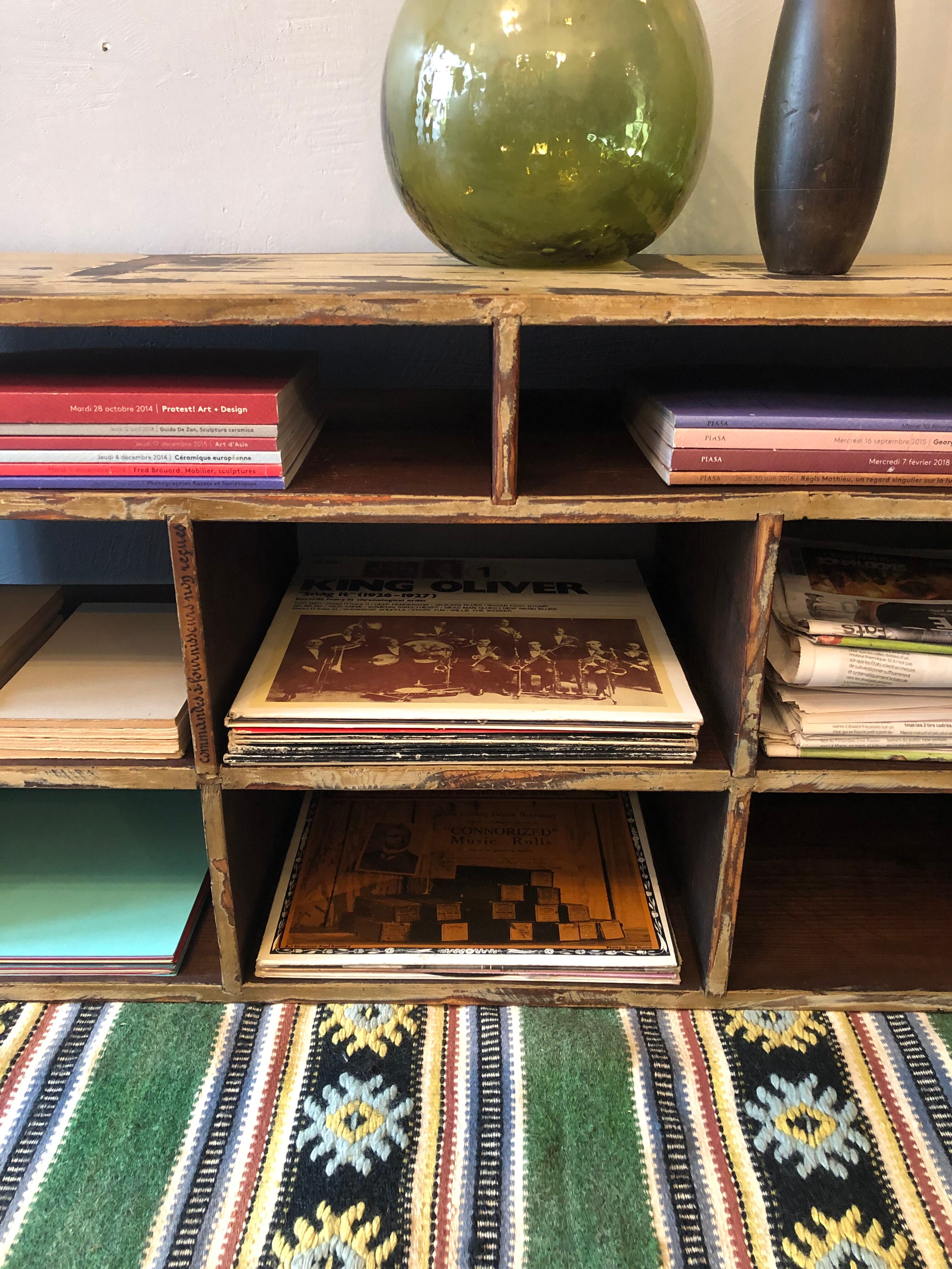 Antique locker cabinet