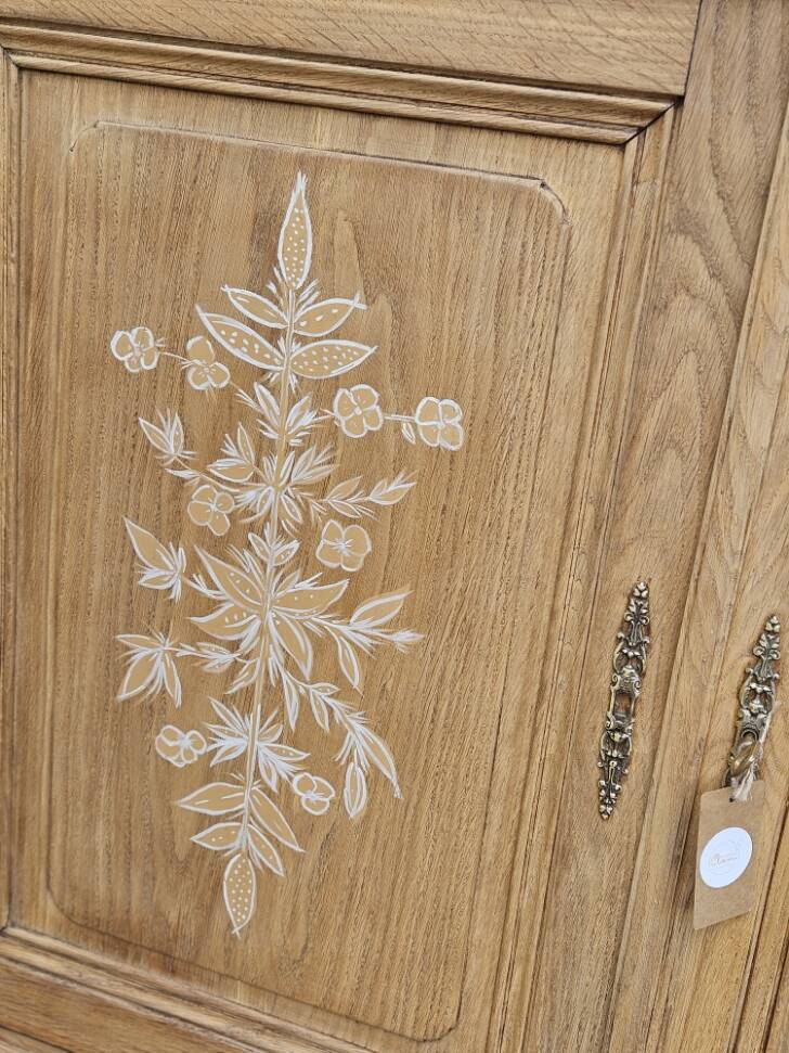 Solid oak sideboard top, hade made creation | elea