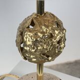 Angelo Brotto for Esperia — Sculptural Travertine Table Lamp, Italy, 1970s