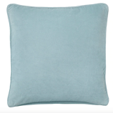 Coussin en velours 50x50cm couleur bleu clair