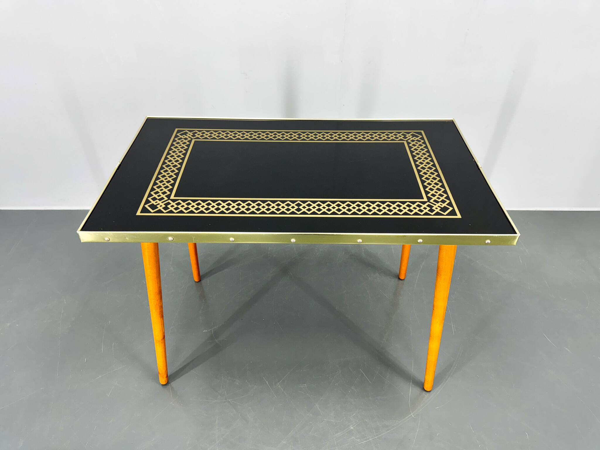 Midcentury Small Glass Side Table, Germany