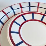 Set of 7 ceramic dishes hbcm béarn france