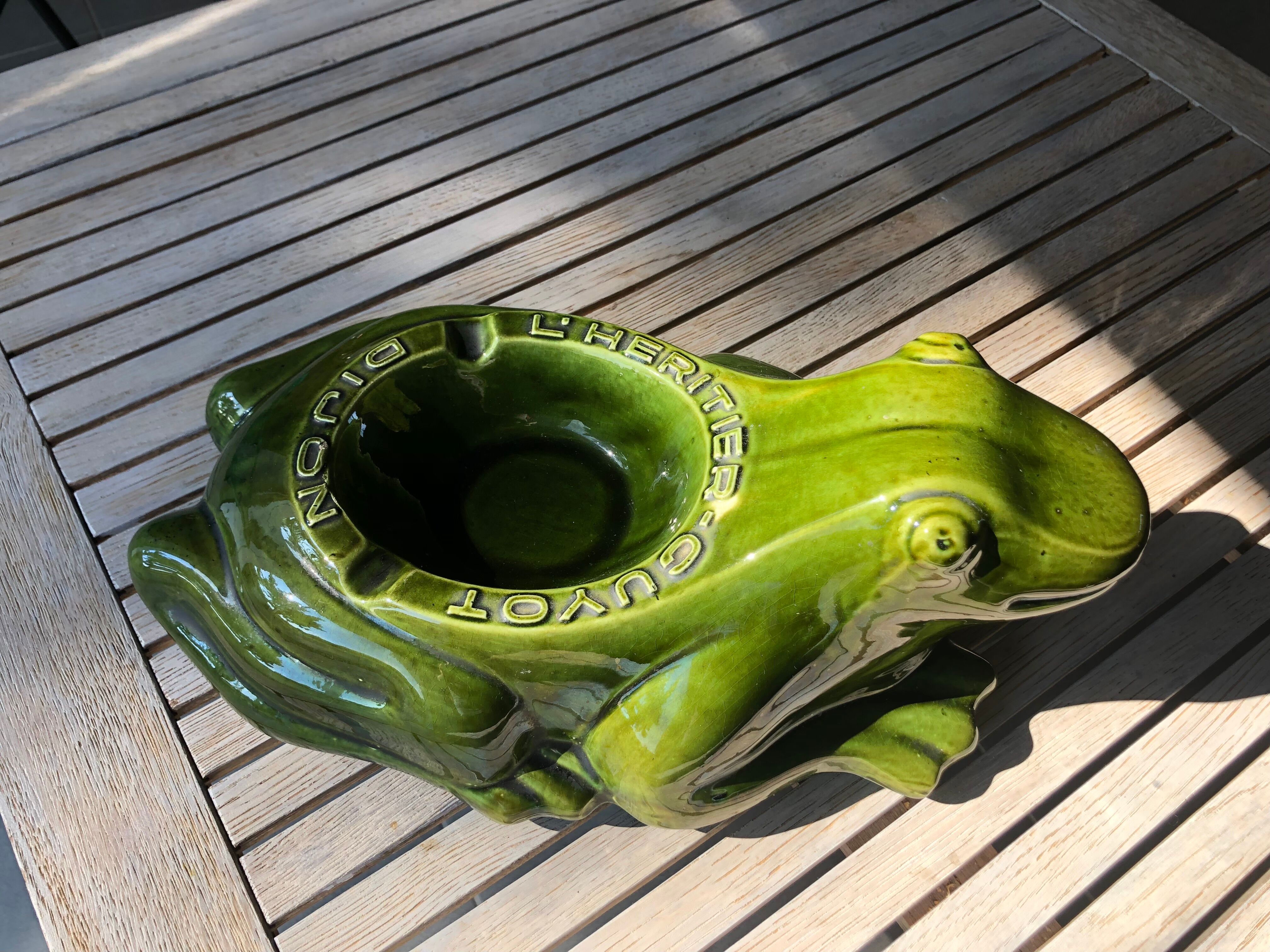 Frog ashtray L'Héritier-Guyot