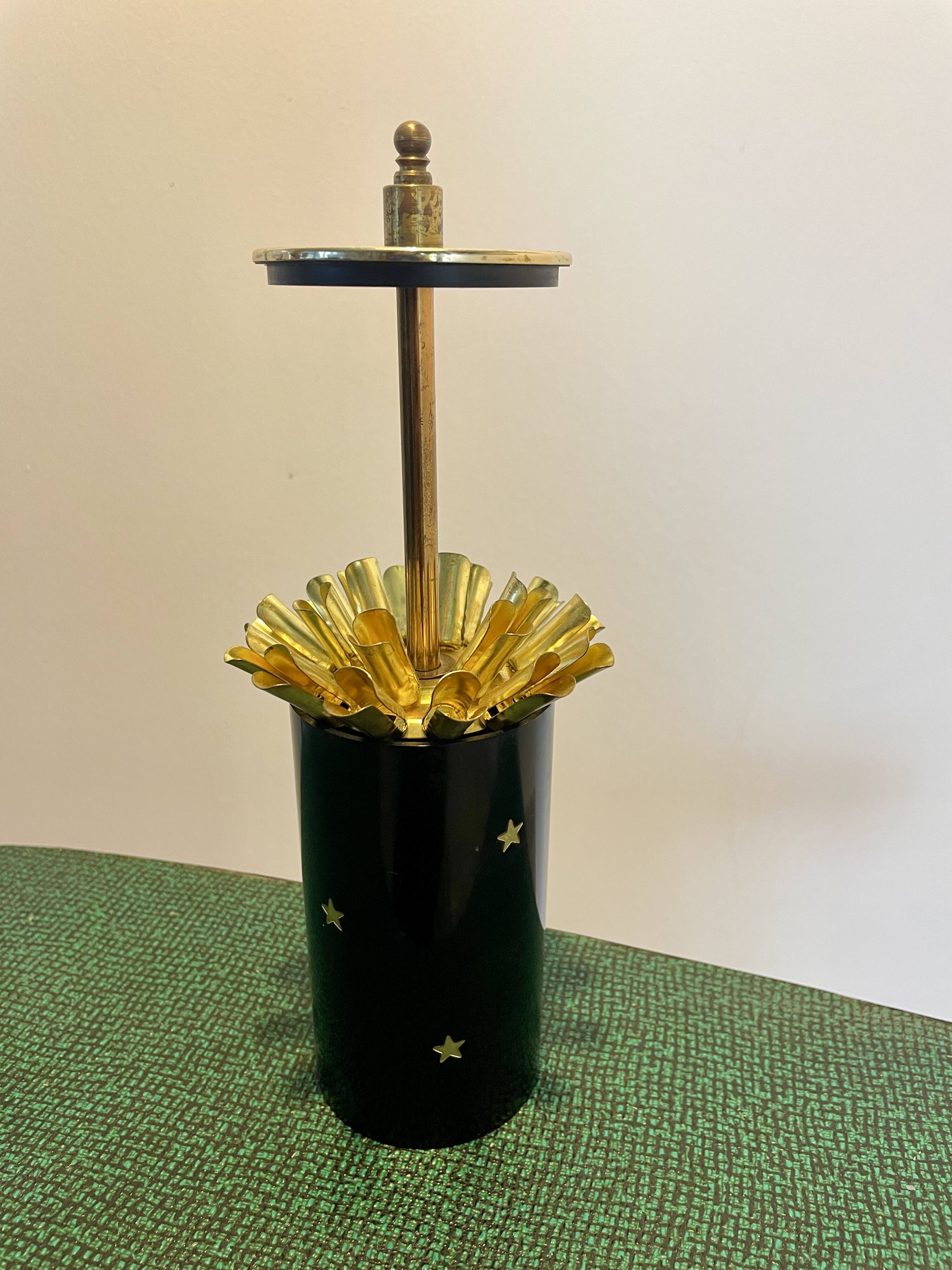 Brass and Bakelite cigarette dispenser