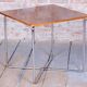 Bauhaus Table in Caucasian Walnut & Chrome attributed to Robert Slezák, Czech, 1930s