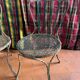 Chaise de jardin en fer peint XIXe