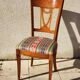 Vintage wooden office chair from the 1970s.