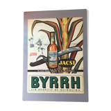 Authentic plastic advertising poster a3 BYRRH