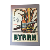 Affiche publicitaire authentique plastifiée a3 Byrrh
