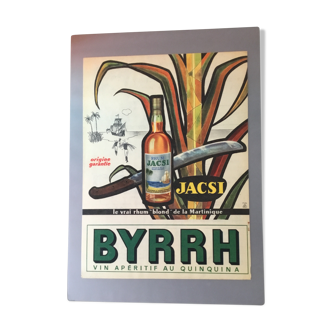 Authentic plastic advertising poster a3 BYRRH