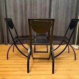 Set of four Sinus chairs by Karl Friedrich Förster, KFF, Germany, 1980s