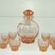 Decanter service & 8 art deco glasses