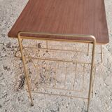 Table  d'appoint en métal doré
