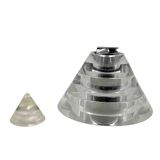 Space age lucite conical smoking set, Italy 1970