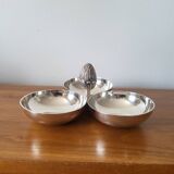 Christofle silver-plated mendiant 3-compartment serving tray