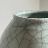 White ceramic vase by Roland Breton