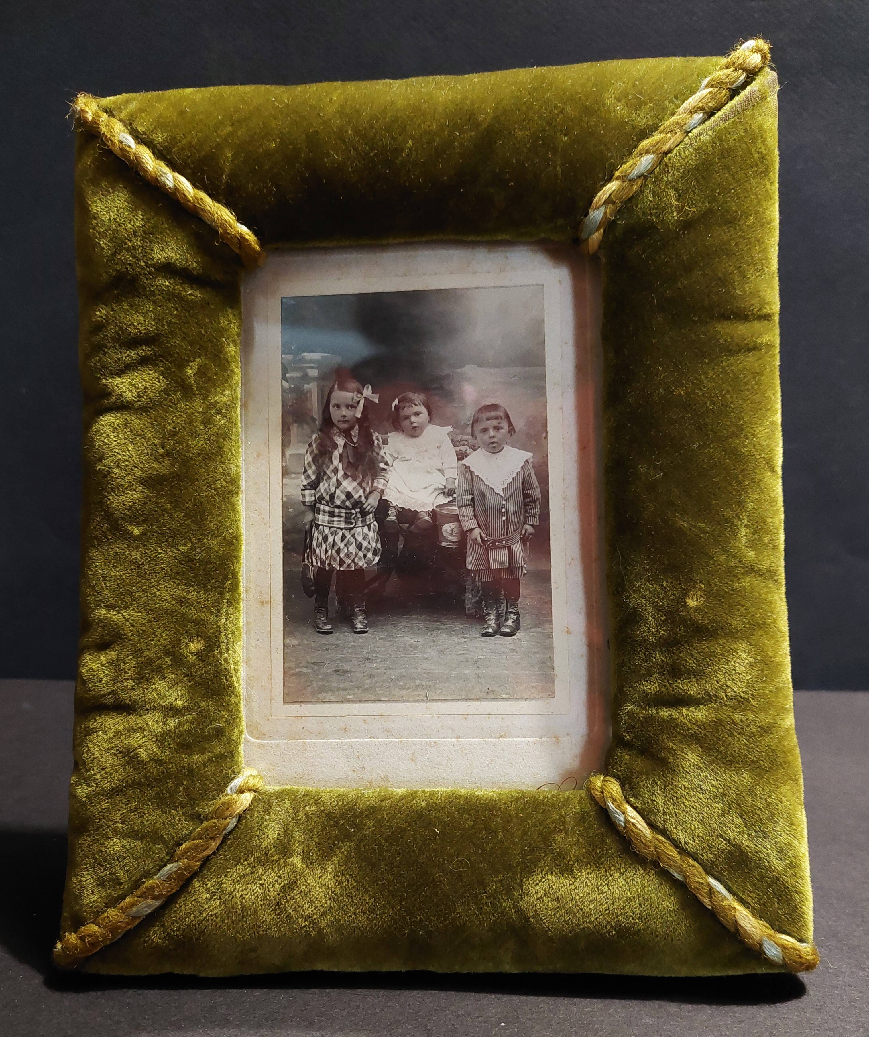 Old framed photo children frame Napoleon III