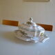 Tureen or vegetable dish in earthenware by Lallier in Moustiers