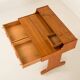 Italian mid century modern teak desk by IMB, 1960s