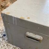 Wooden workshop chest with compartments