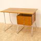 Bureau moderniste tchécoslovaque en chrome et bois, années 1950, Europe