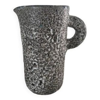 Gray stoneware pitcher