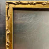 Antique art nouveau frame gilded wood measurements 25.5 cm x 19.5 cm
