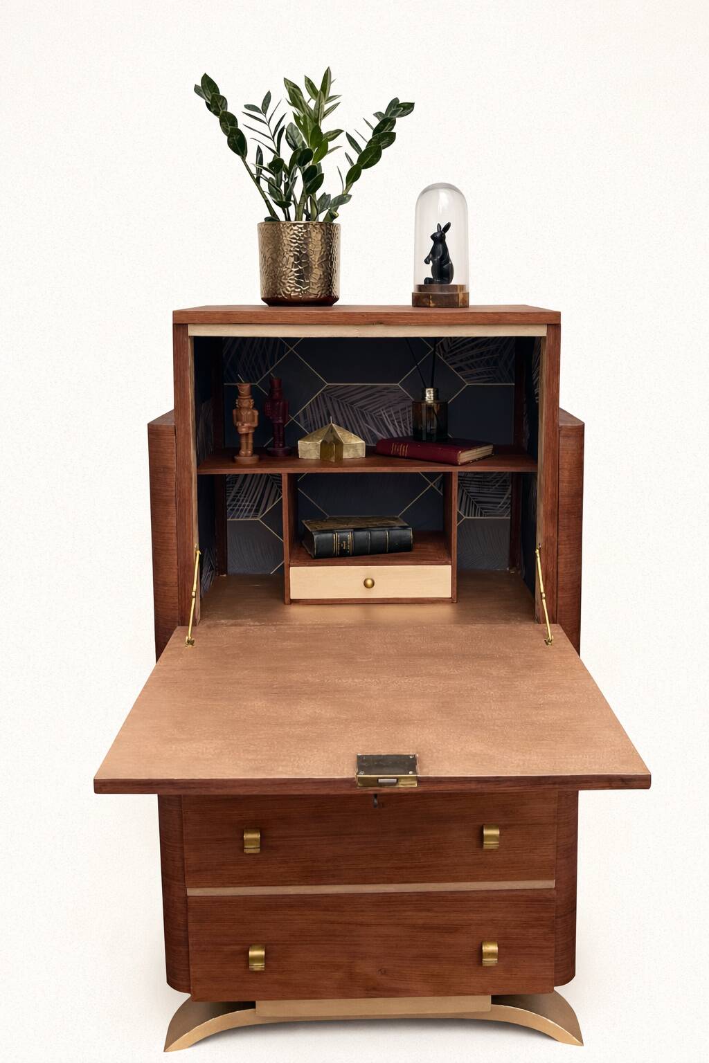 Restored Vintage Art Deco Desk Secretary