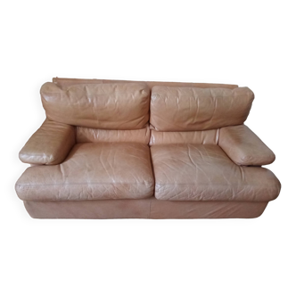 Canapé cuir  année 70
