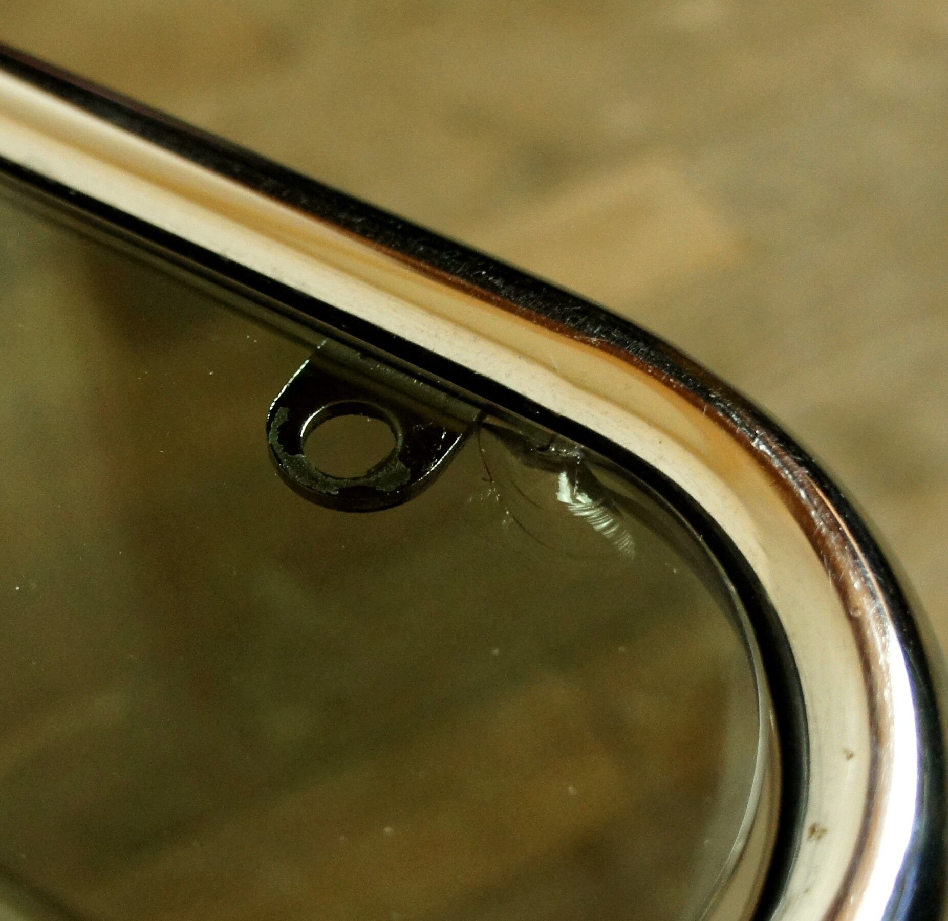 Tables in chrome metal and smoked glass 1970