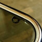 Tables in chrome metal and smoked glass 1970