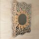 Vintage mosaic mirror sun motif - Unique piece from Italy, 1970s - Beautiful details, very decorative, bohemian style, gift idea.