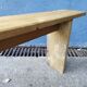 Pair of solid wooden farm benches