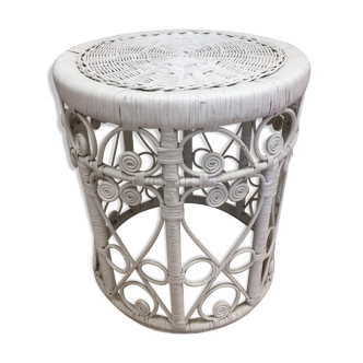 Stool or table rattan peacock