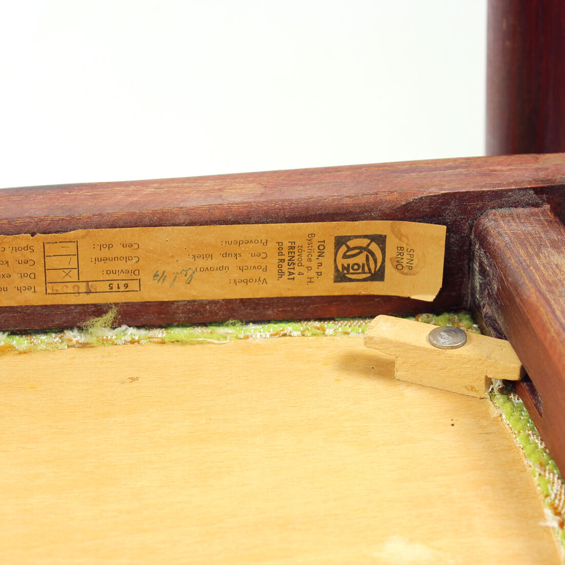 Set of 4 dining chairs in oak by ton, czechoslovakia 1960s