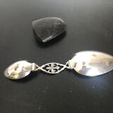 Double Travel Spoon Silver Metal