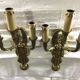 Pair of bronze empire sconces