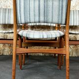 4x 60s 70s teak chairs Chair Dining Chair Henning Kjaernulf Danish 60s