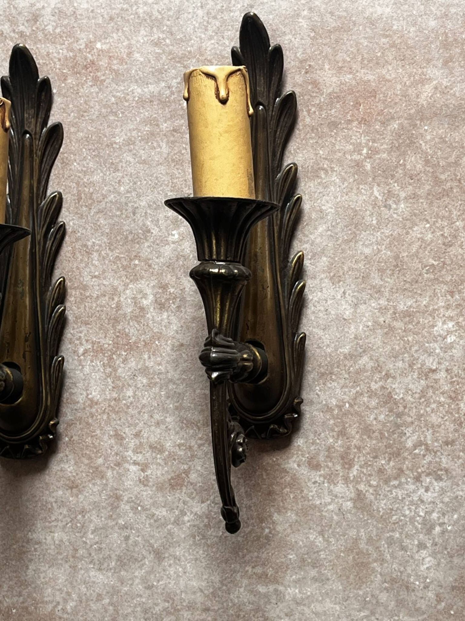 Pair of antique wall sconces
