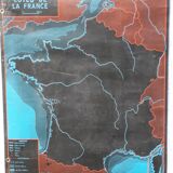 school poster mdi 1964 the seine and its tributaries /coast of France